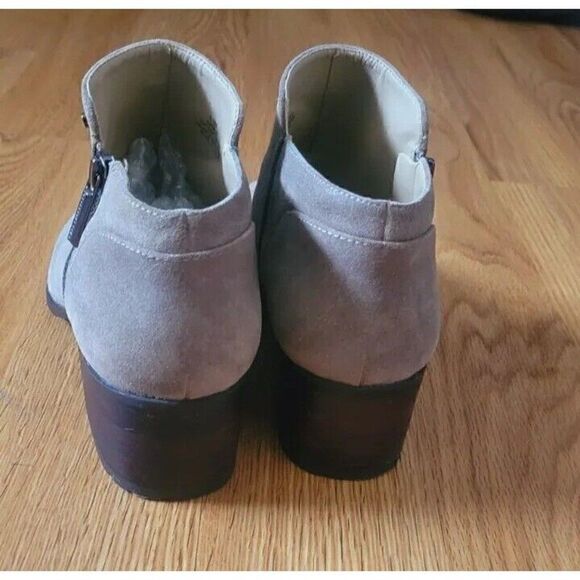 Karl Lagerfeld Natalie Ankle Boots Tan Leather Suede Women's Size 8.5 - Picture 7 of 12